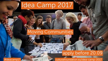 ¡Attention! Call for Idea Camp 2017: Moving Communities