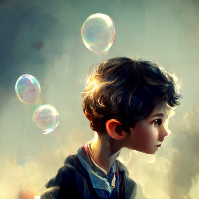 vero-basku-realistic-boy-bubble-around-head-flying