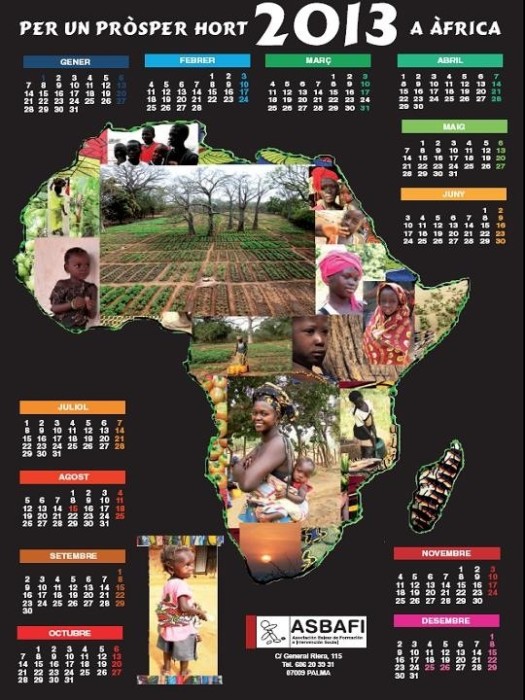 Mapa de África para desear un próspero huerto para el proyecto Women Gio Help